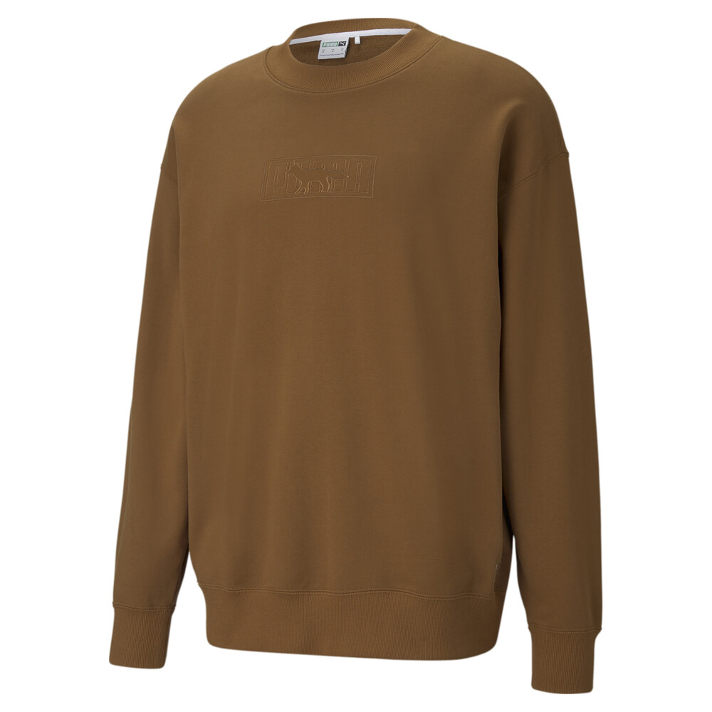 PUMA - Толстовка PUMA x MAISON KITSUNÉ Crew Neck Sweatshirt – Monk' Robe –, Коричневый