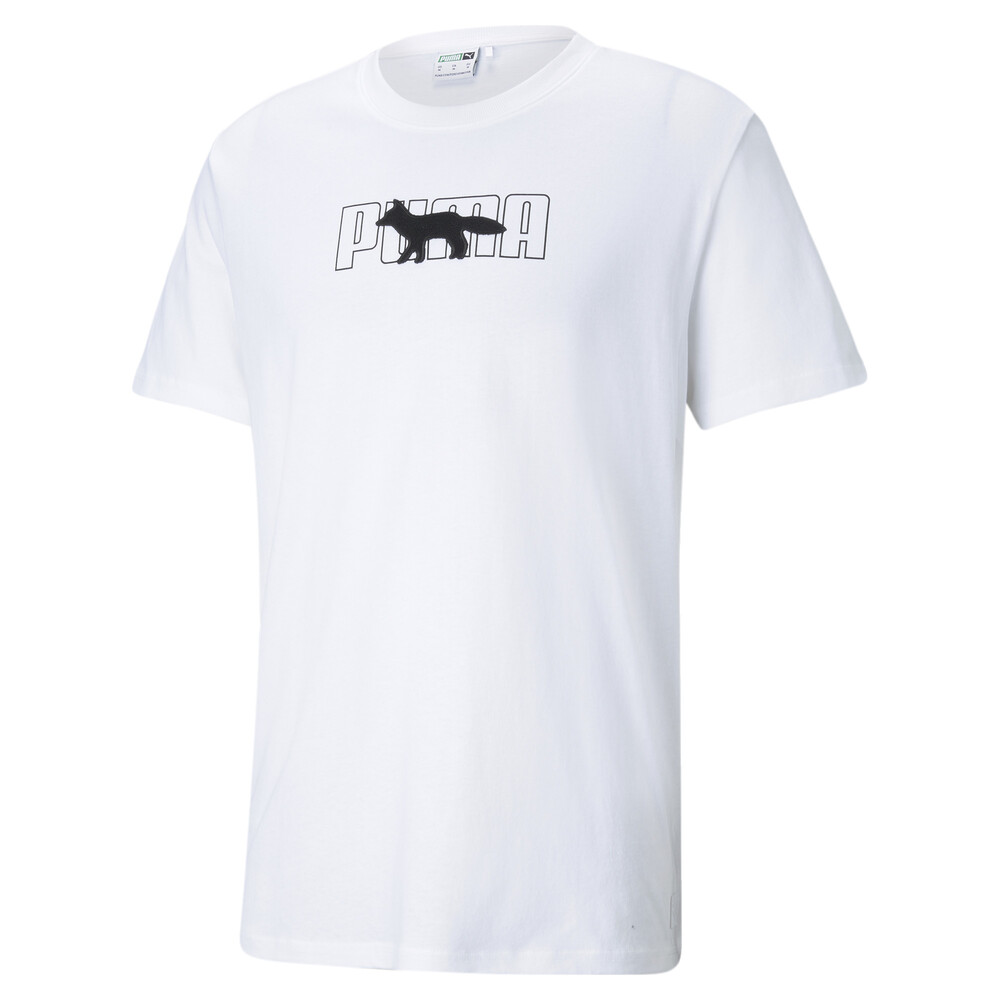 

PUMA - Футболка PUMA x MAISON KITSUNÉ Oversized Tee – Puma White –, Белый