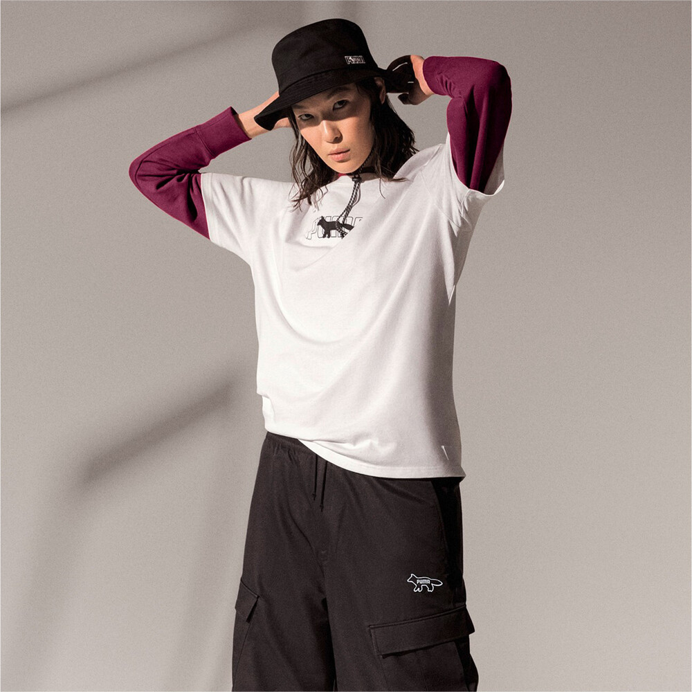 Puma X Maison Kitsune Oversized Tee White Puma