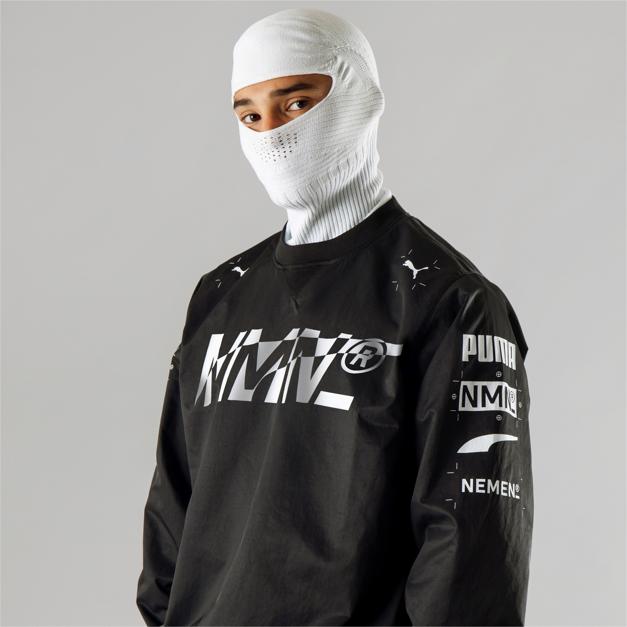 Men's Puma X NEMEN Tech Crew Neck's Sweatshirt, Black, Size L, Clothing