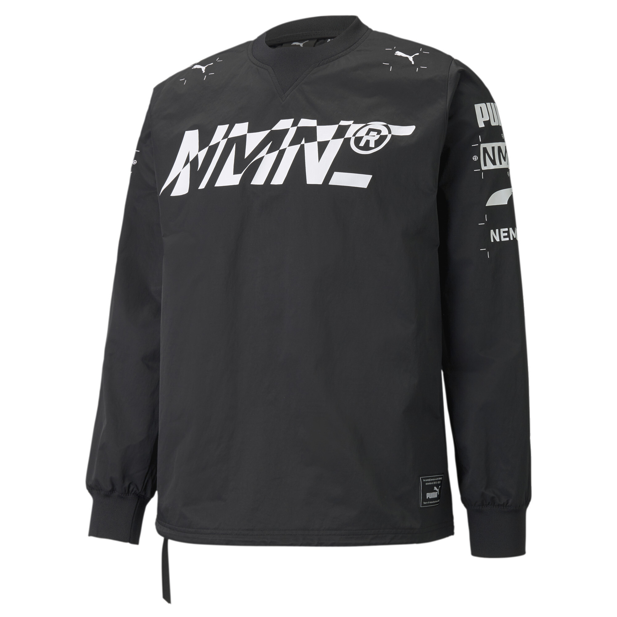 Men's Puma X NEMEN Tech Crew Neck's Sweatshirt, Black, Size L, Clothing