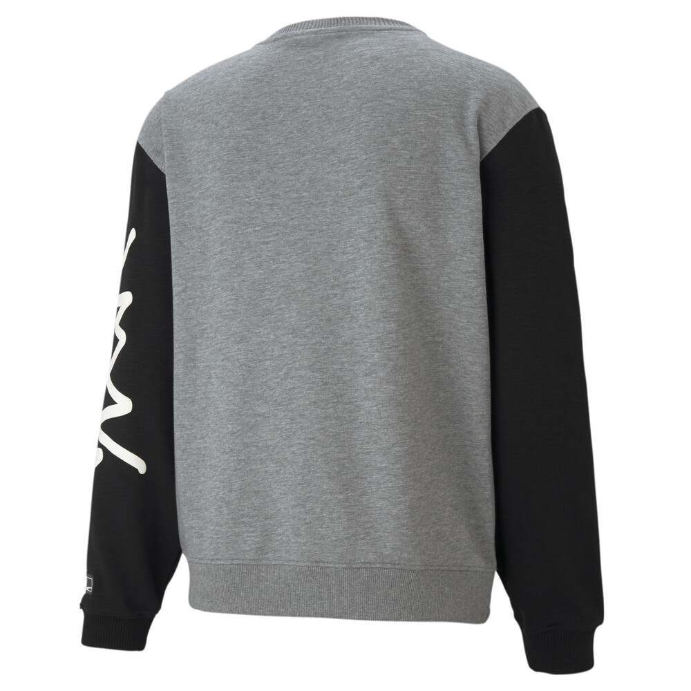 

PUMA - male - Толстовка Colour Blocked Crew Neck Men's Basketball Sweatshirt – Medium Gray Heather –, Серый