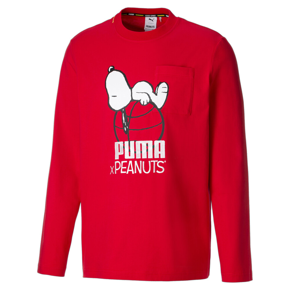 фото Футболка с длинным рукавом puma x peanuts long sleeve men's tee