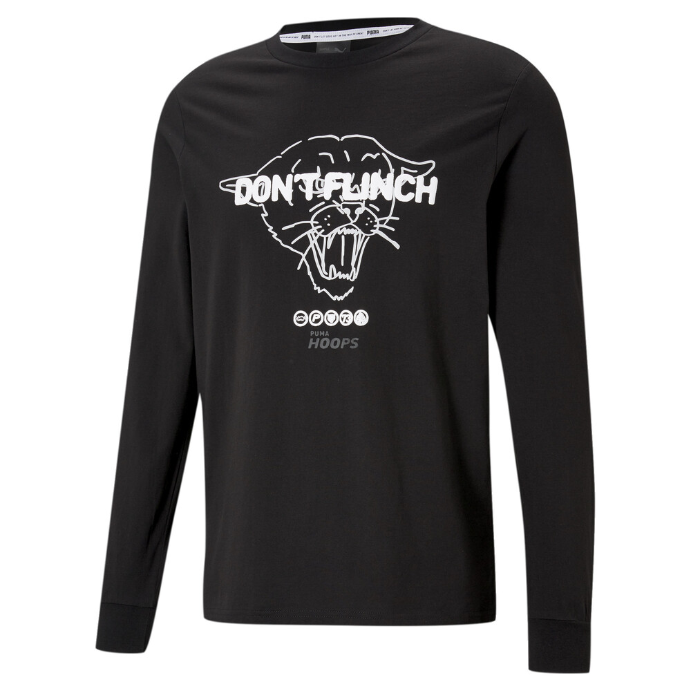 фото Футболка с длинным рукавом q1 fran long sleeve men's basketball tee puma