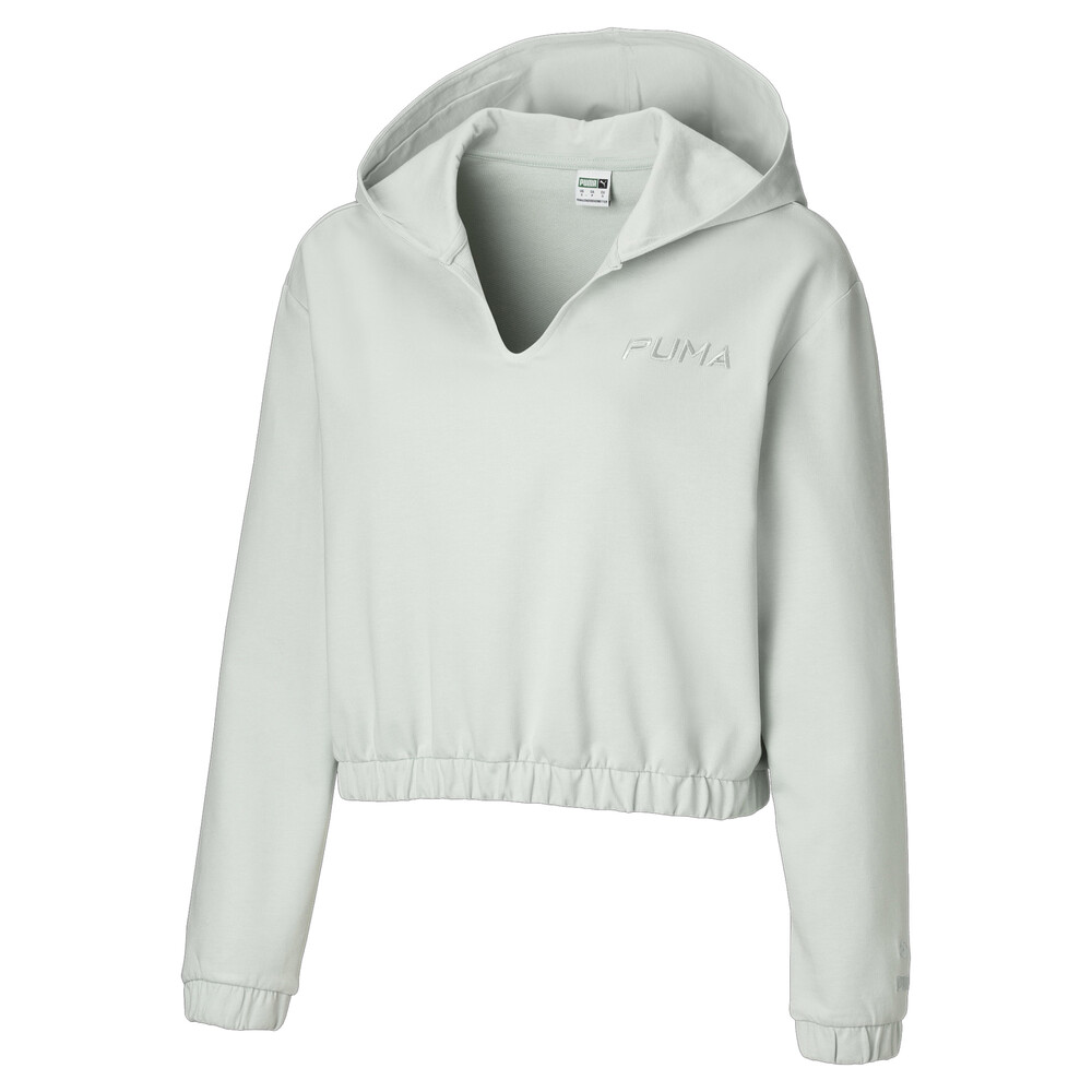 фото Толстовка cropped women's hoodie puma