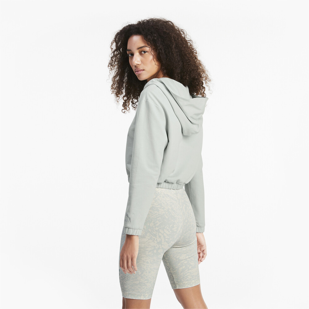 фото Толстовка cropped women's hoodie puma