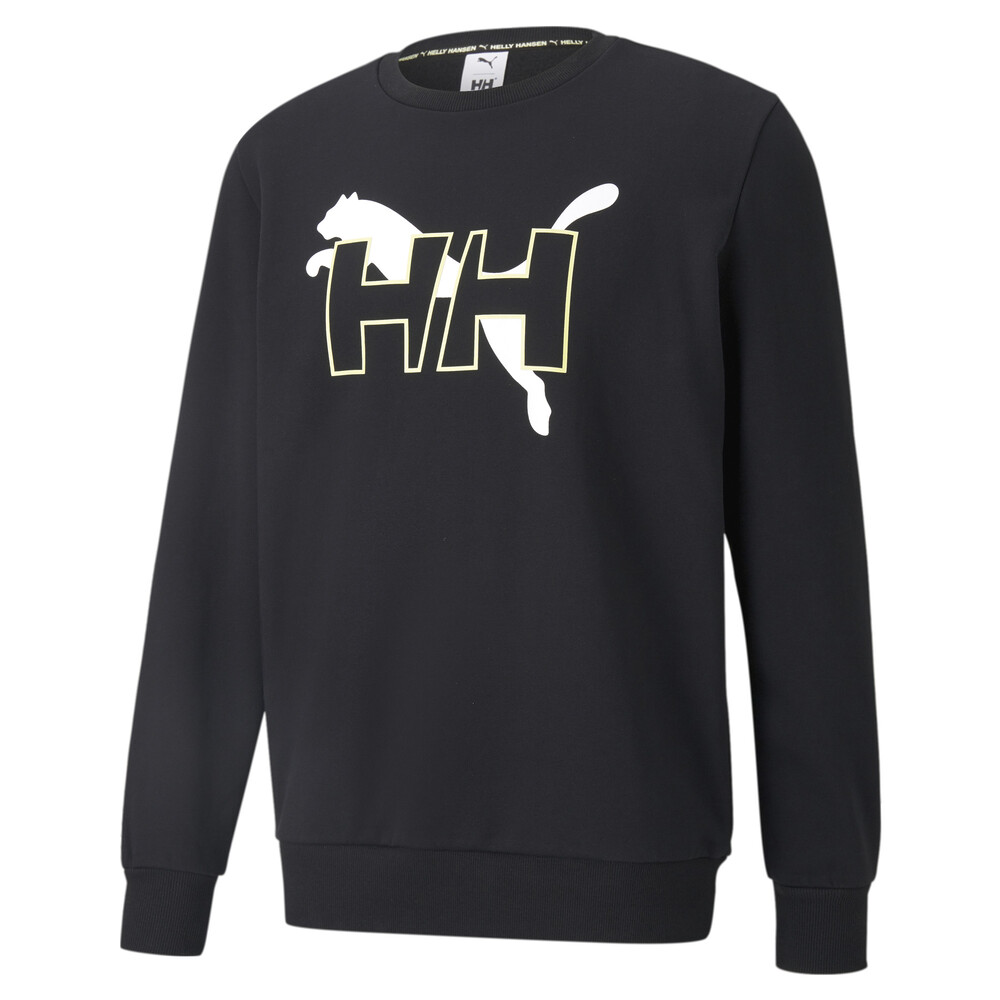 puma stripe crew neck sweater
