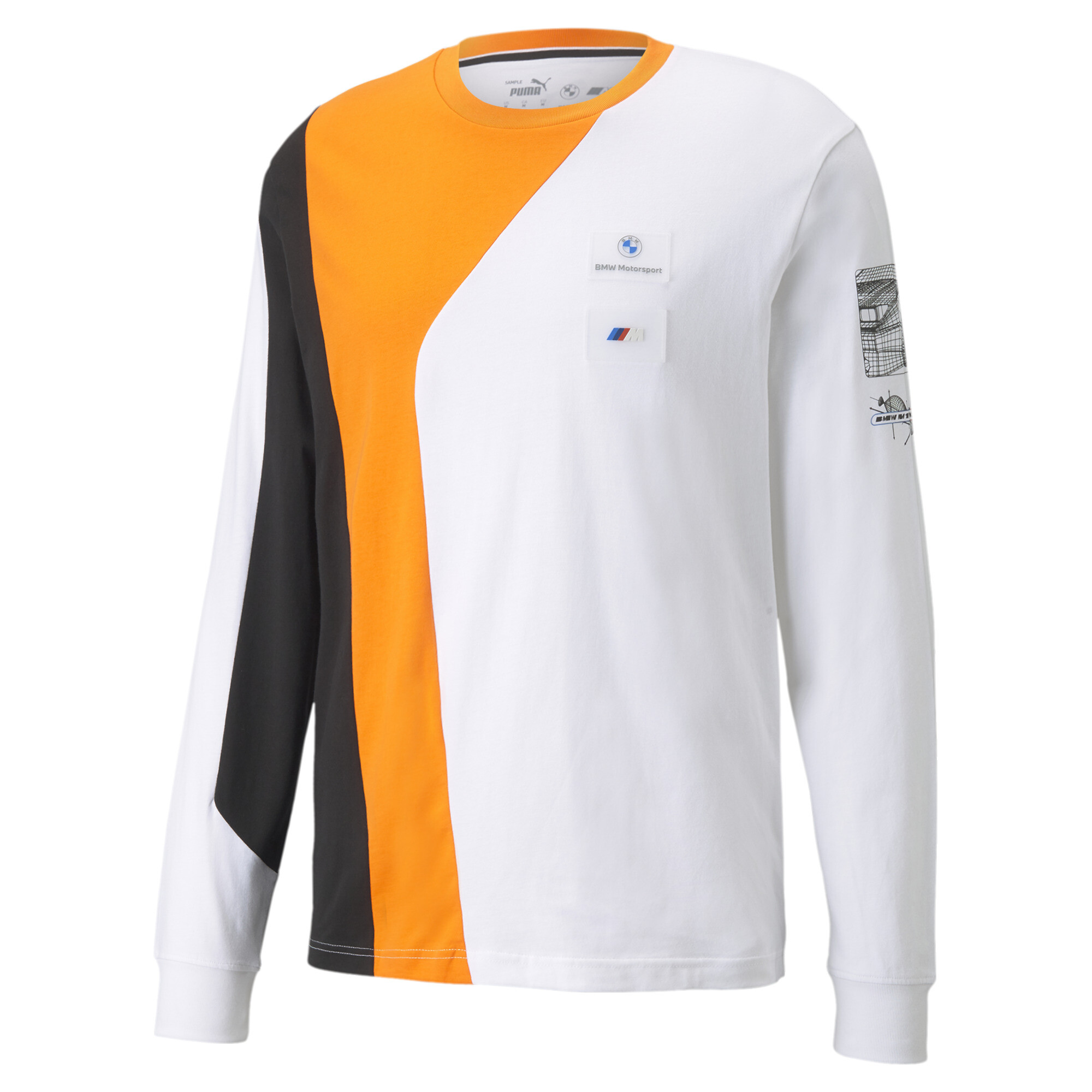 【プーマ公式通販】 プーマ BMW MMS ストリート ロングスリーブ Tシャツ メンズ Vibrant Orange ｜PUMA.com