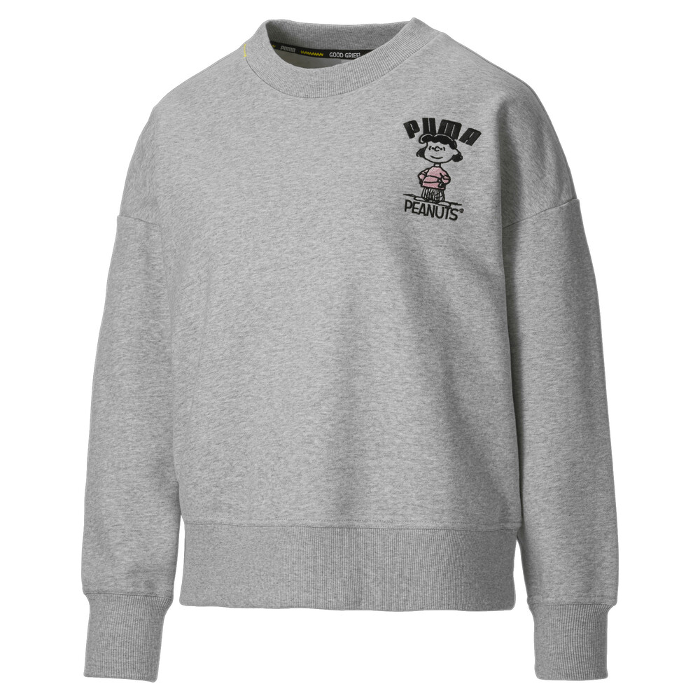 фото Толстовка puma x peanuts crew neck women's sweatshirt