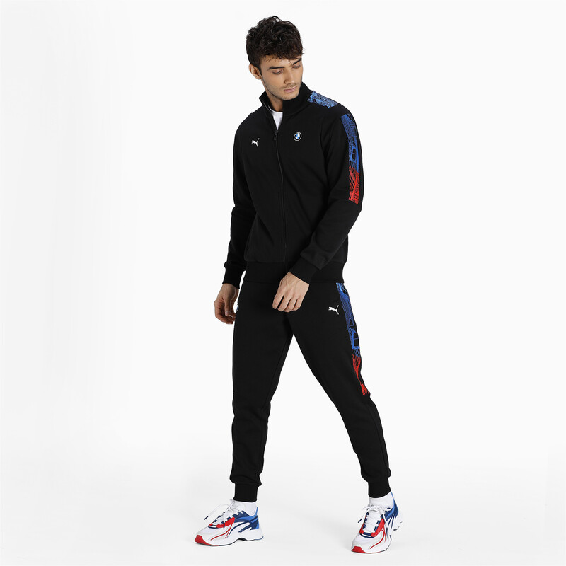 Men's PUMA BMW M Motorsport Regular Fit T7 Full-Zip Sweat Shirt in Black size XXL