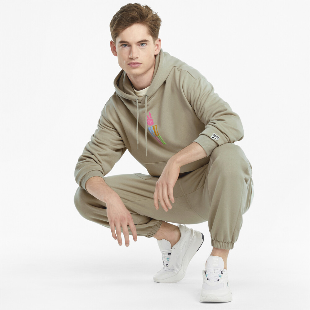 фото Толстовка downtown graphic french terry men's hoodie puma