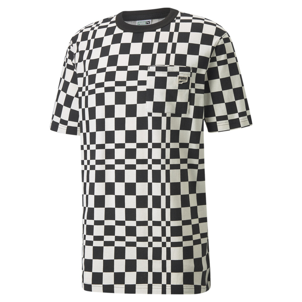 фото Футболка downtown printed check men's tee puma