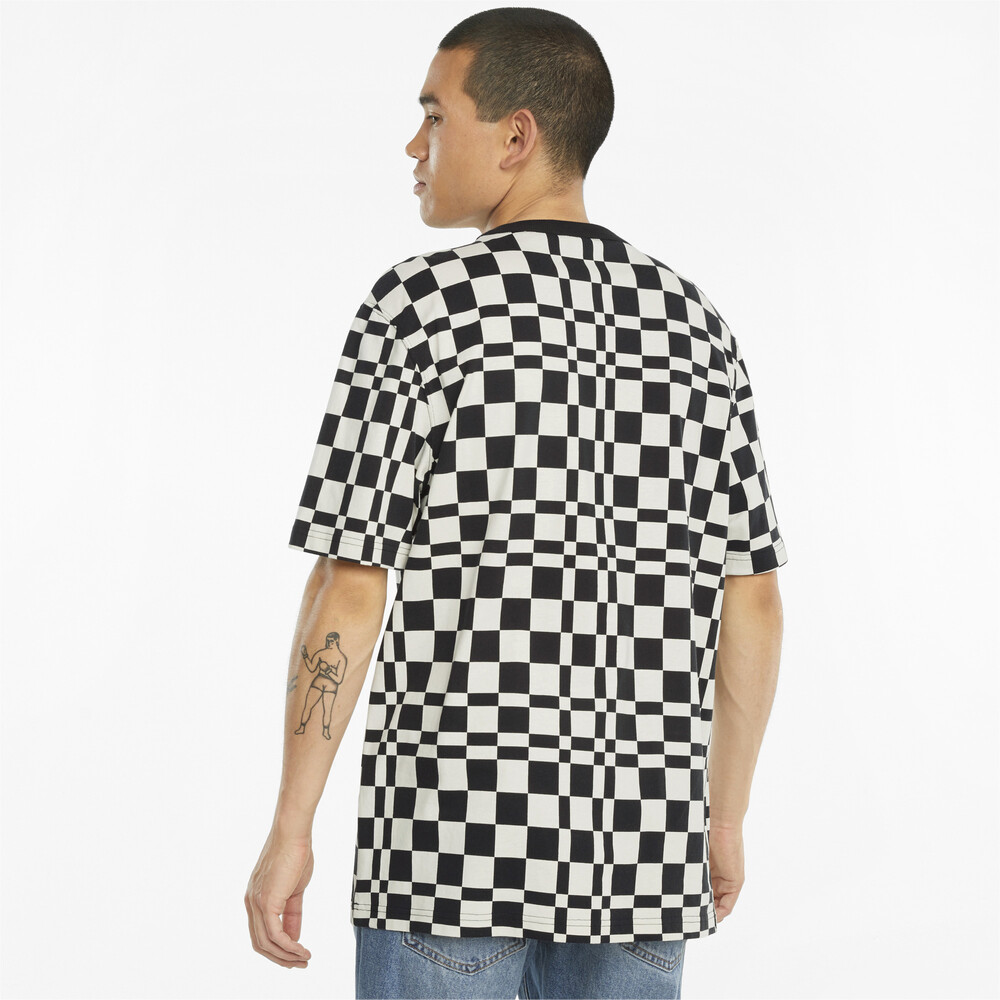 фото Футболка downtown printed check men's tee puma