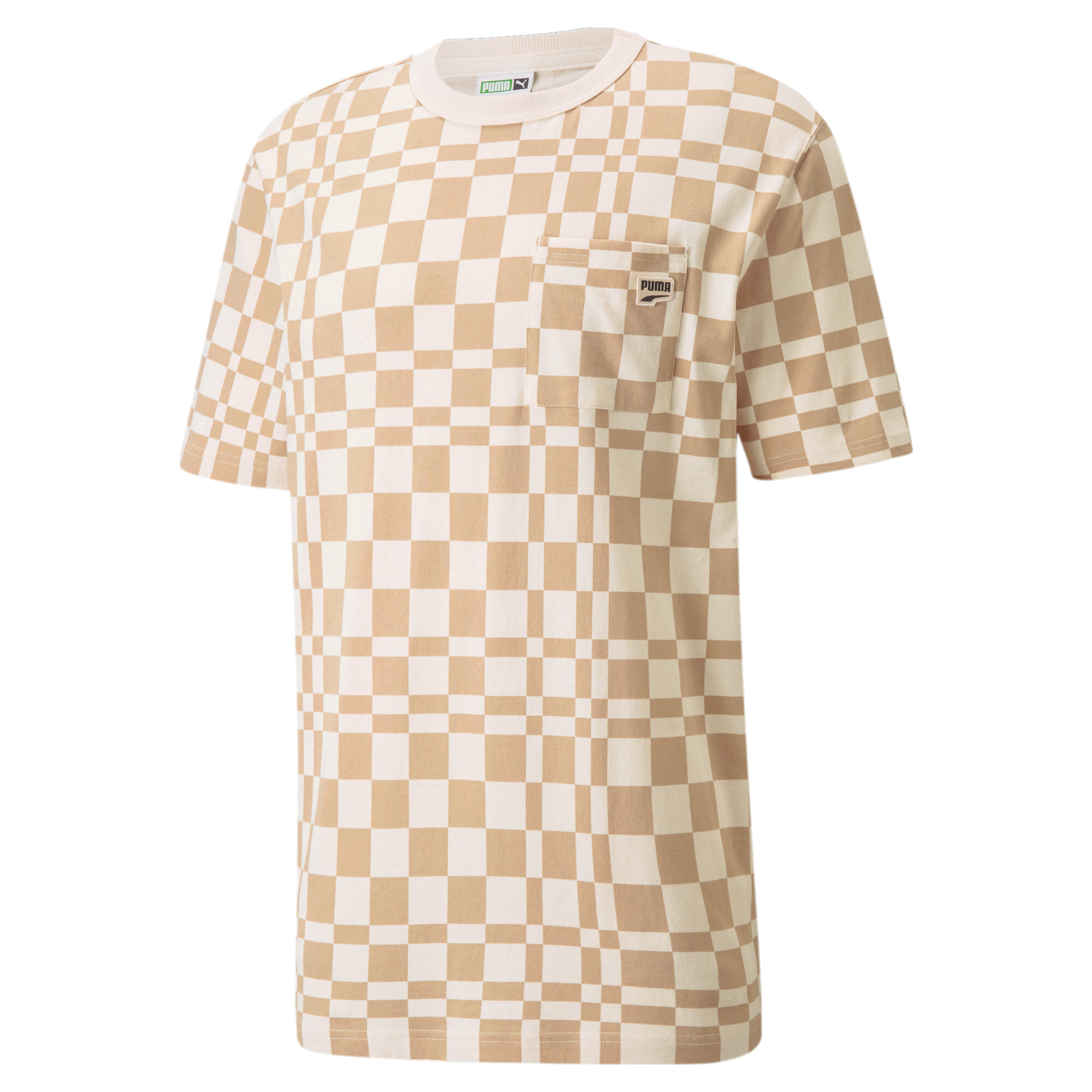 【プーマ公式通販】 プーマ ダウンタウン DOWNTOWN CHECK AOP Tシャツ メンズ Spray Green ｜PUMA.com