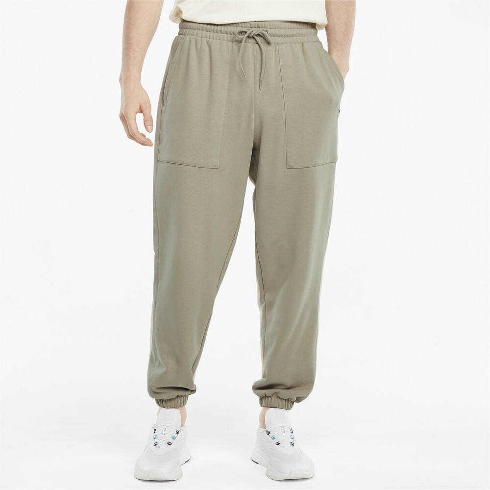 Downtown French Terry Men's Sweatpants | Beige - PUMA