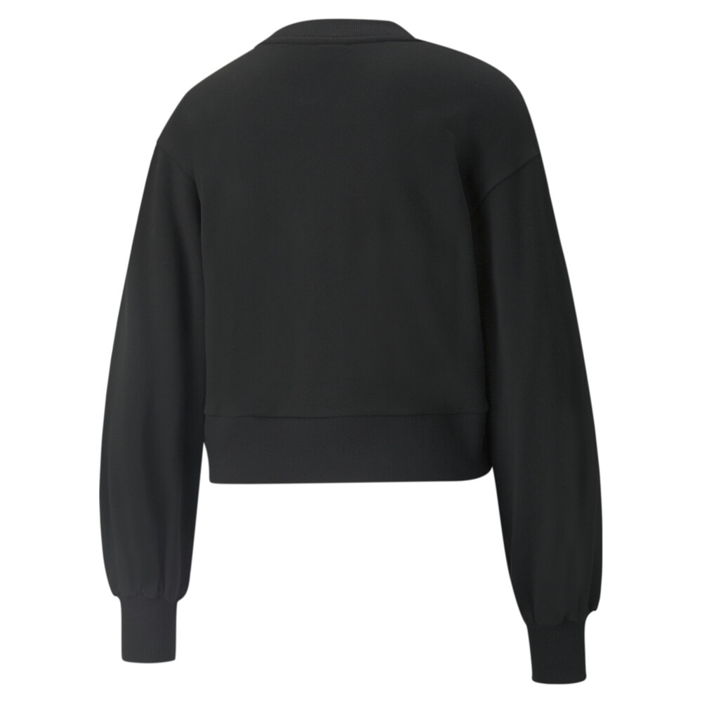 фото Толстовка classics puff sleeve crew neck women's sweatshirt puma