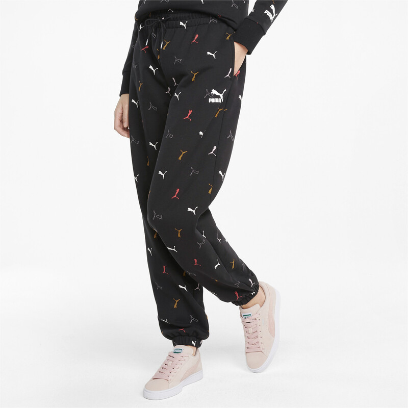 Women's PUMA Classics Graphics Relaxed Fit Knitted Pants