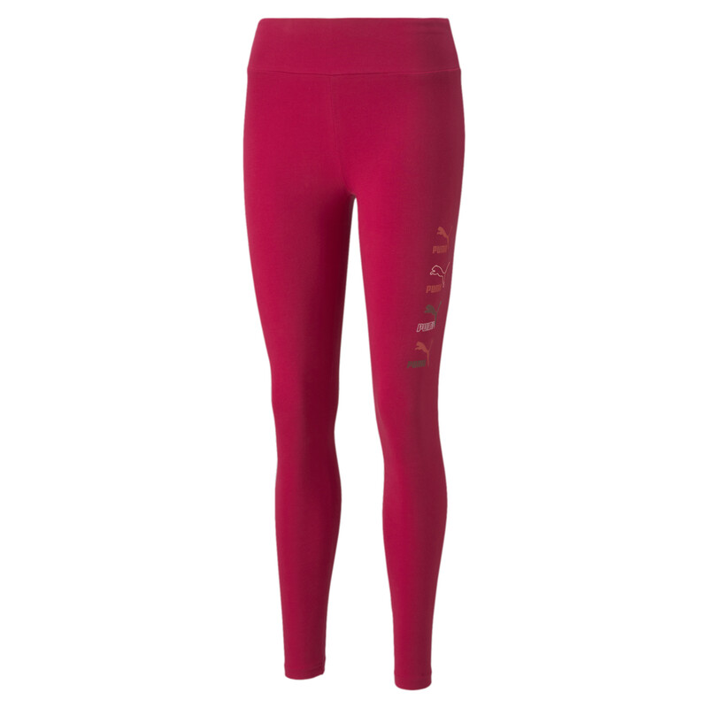 

Women's PUMA Classics Graphics Slim Tights, Red
