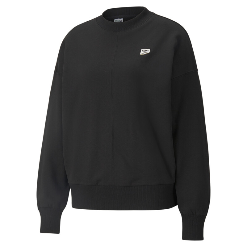 

Women's PUMA Downtown Oversized Crew Loose Fit Sweat Shirt, Black