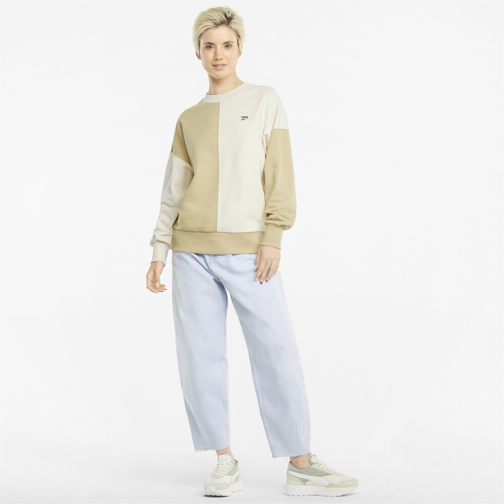 фото Толстовка downtown french terry oversized women's sweatshirt puma