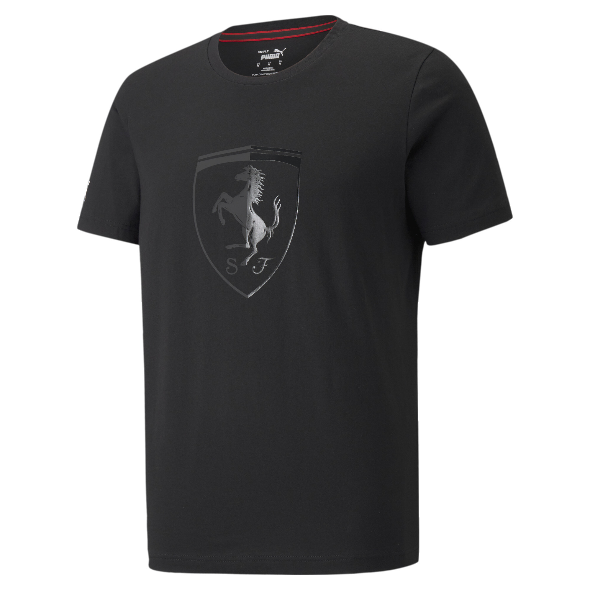 【プーマ公式通販】 プーマ フェラーリ レース トーナル ビッグ シールド Tシャツ メンズ Puma Black ｜PUMA.com