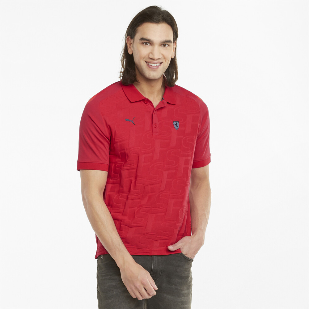 Поло Scuderia Ferrari Style Jacquard Men's Polo Shirt