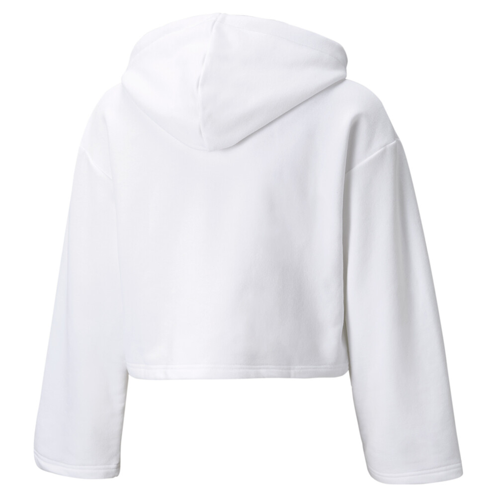 GRL Cropped Youth Hoodie White PUMA