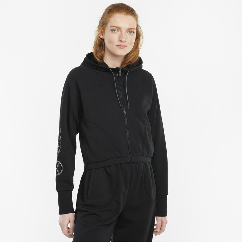 

Women's PUMA Mercedes AMG Petronas F1 Regular Fit Hooded Sweat Jacket, Black