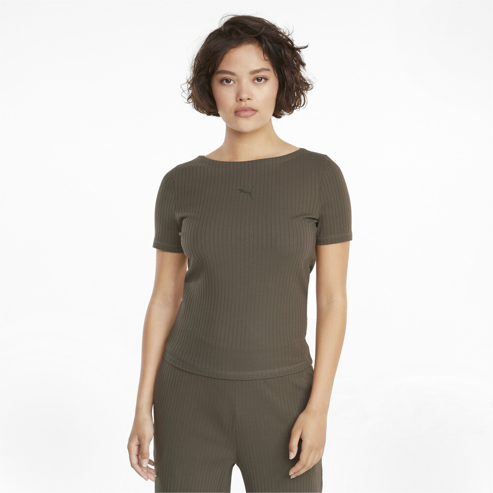 фото Футболка her ribbed slim women's tee puma