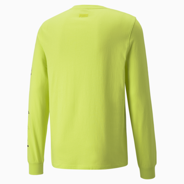 Qualifier Long Sleeve Men's Basketball Tee, Nrgy Yellow, large-ZAF