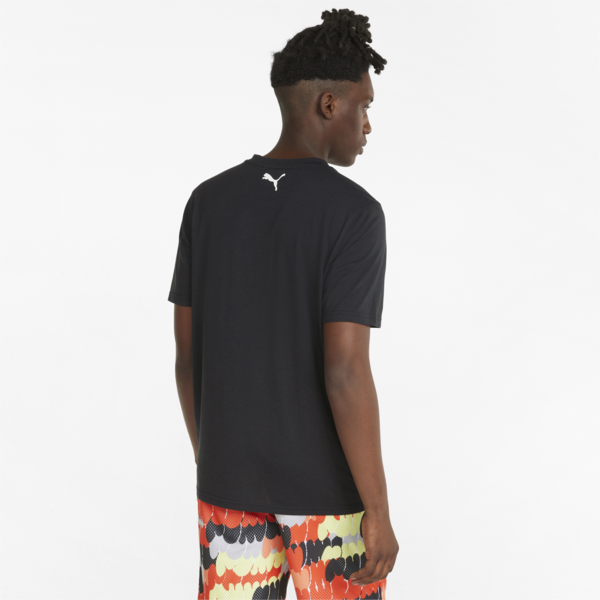 All Tournament Men's Basketball Tee, Puma Black-Puma White, large-ZAF