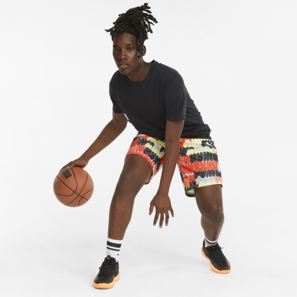 All Tournament Men's Basketball Tee, Puma Black-Puma White, large-ZAF