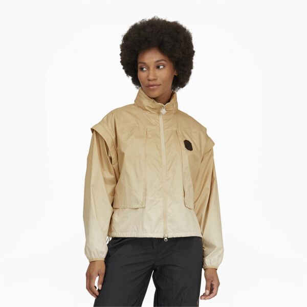 Puma X Pronounce Women's Jacket In Beige, Size Xs