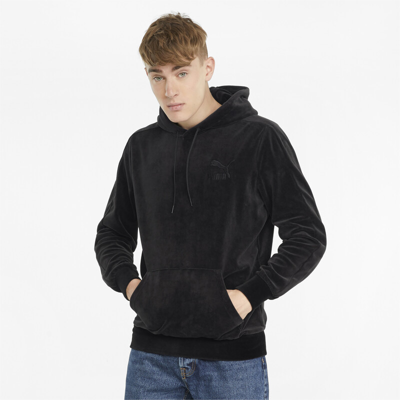 

Men's PUMA Iconic T7 Velour Regular Fit Hoodie, Black