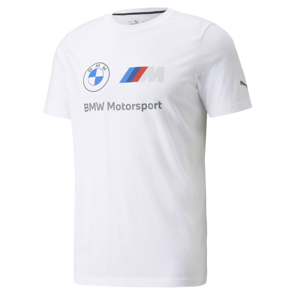 BMW M Motorsport Essentials Logo Men's Tee | White - PUMA