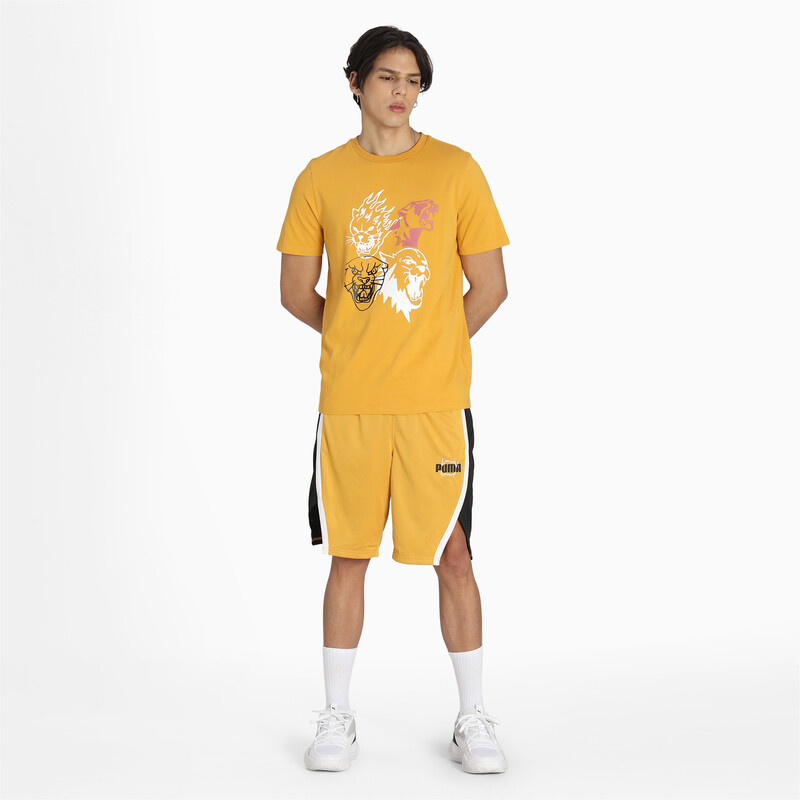 

Men's PUMA 4th Quarter Short Sleeves Regular Fit T-Shirt, Yellow