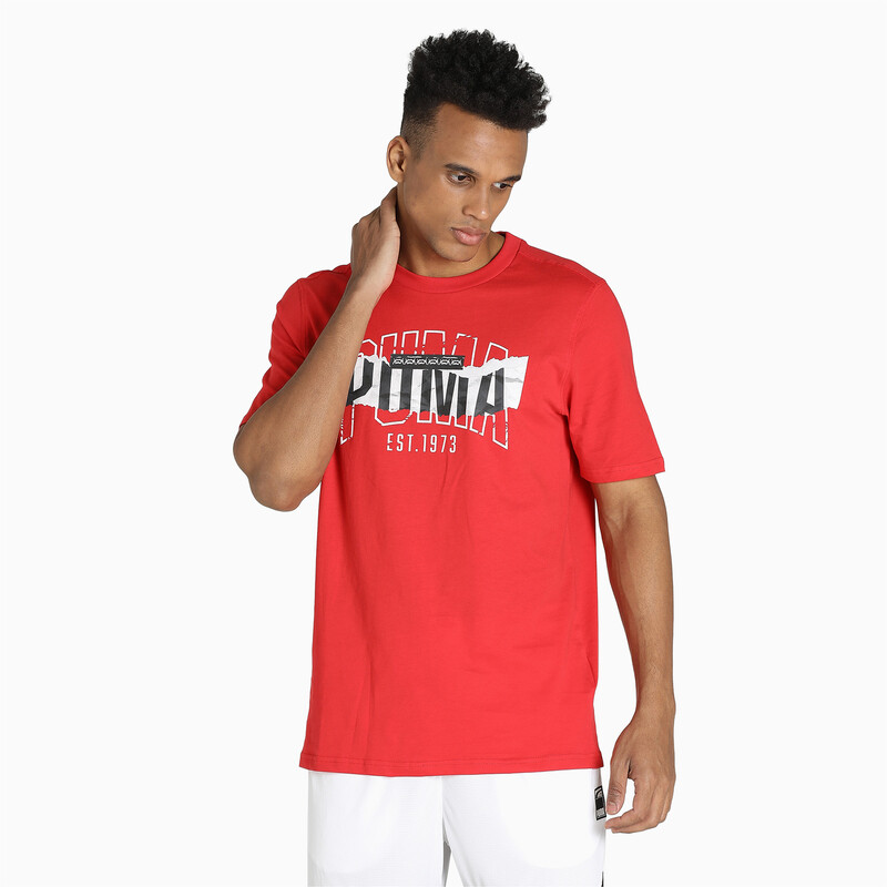 

Men's PUMA 4th Quarter Short Sleeves Regular Fit T-Shirt, Red