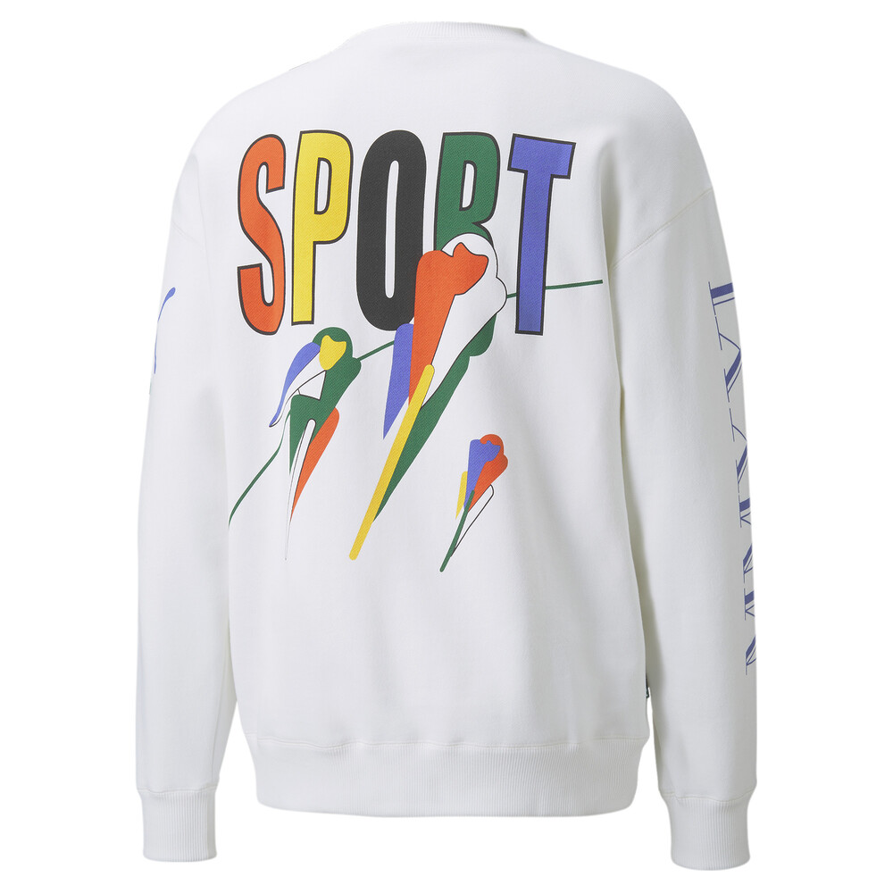 PUMA x BUTTER GOODS Crew Neck Sweater White PUMA