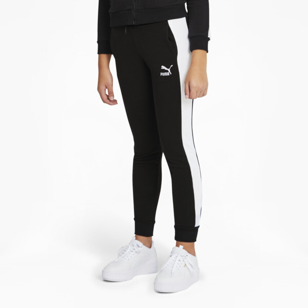 Puma Kids' Classics T7 Girls' Track Pants In Black