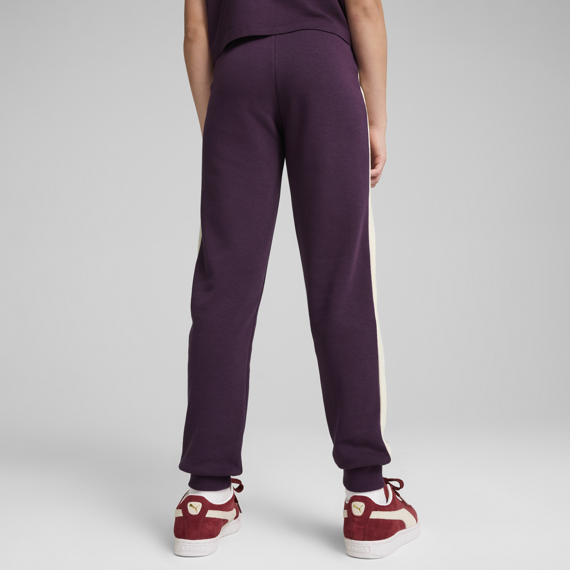 Women's Puma Classics T7 Track Pants Youth, Purple, Size 11-12Y, Clothing