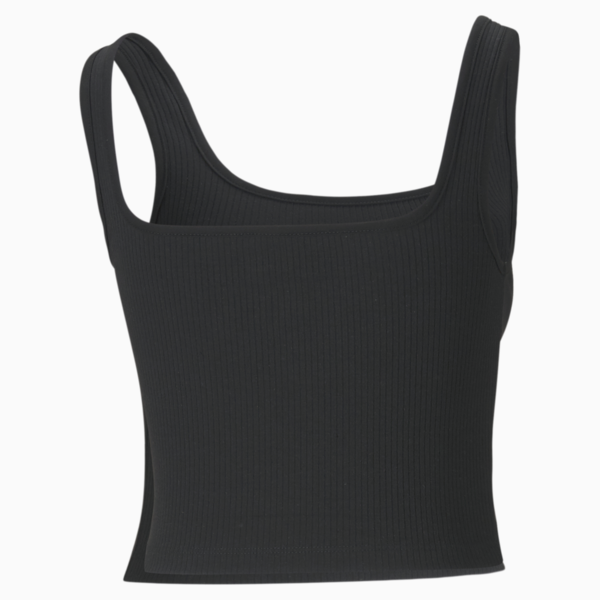 Classics Ribbed Women's Bralette, Puma Black, large-ZAF