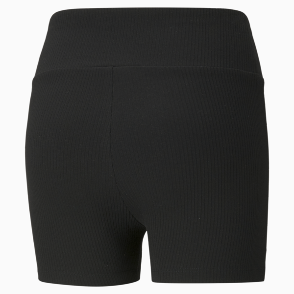Classics Women's Ribbed Short Leggings, Puma Black, large-ZAF