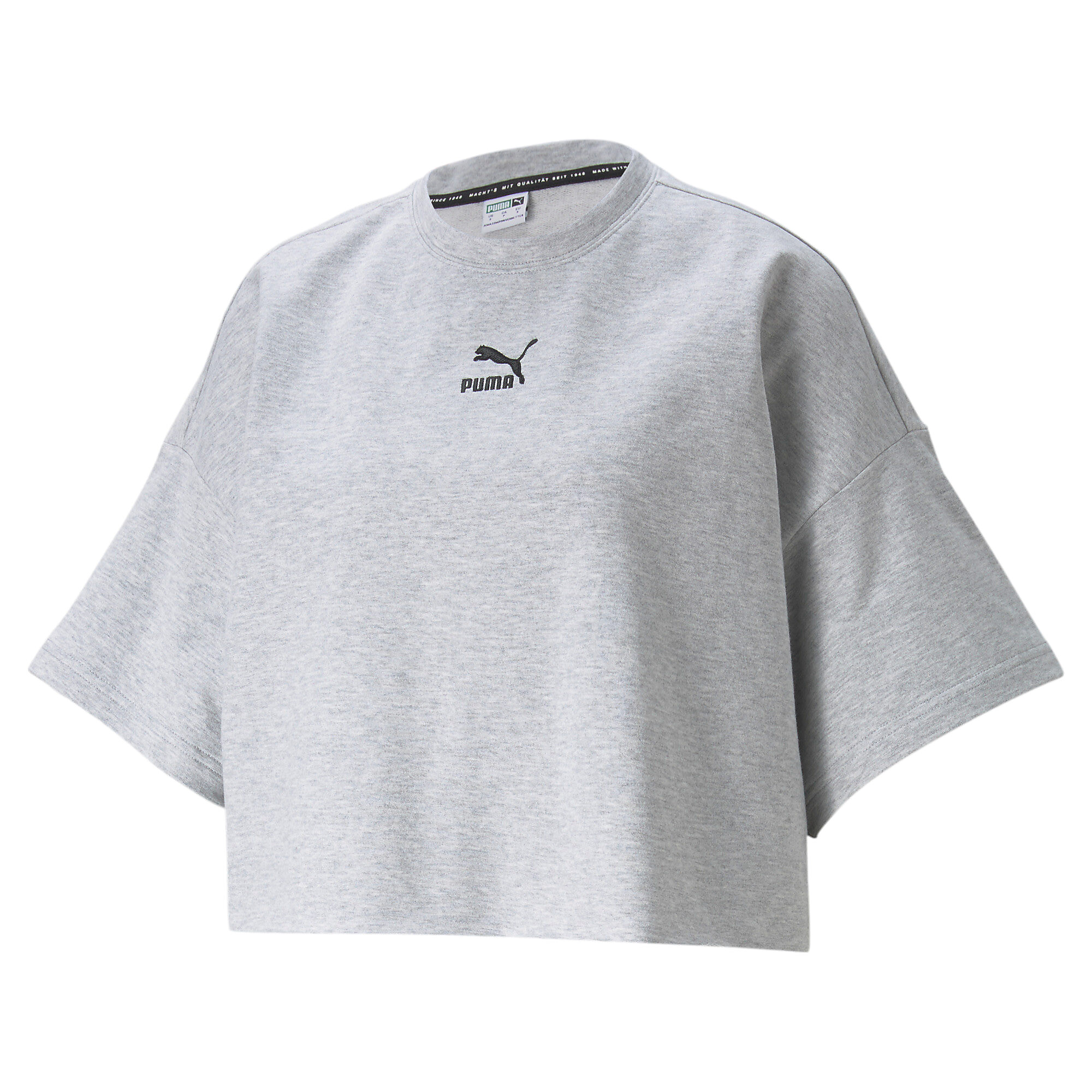 【プーマ公式通販】 プーマ CLASSICS ローエッジ クルー スウェット ウィメンズ ウィメンズ Light Gray Heather ｜PUMA.com