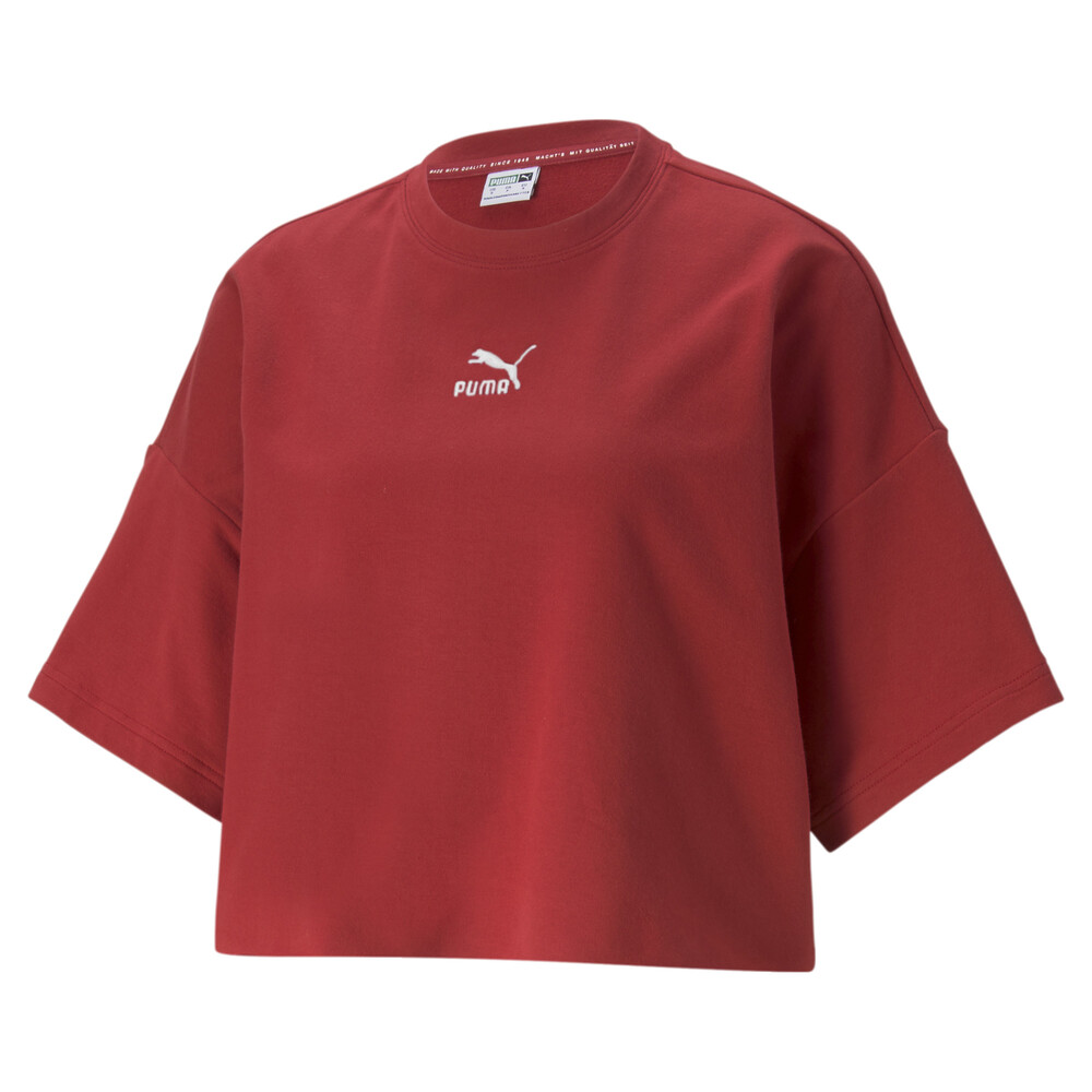 фото Футболка classics raw edge crew women's tee puma