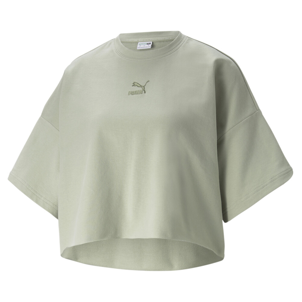 фото Футболка classics raw edge crew women's tee puma