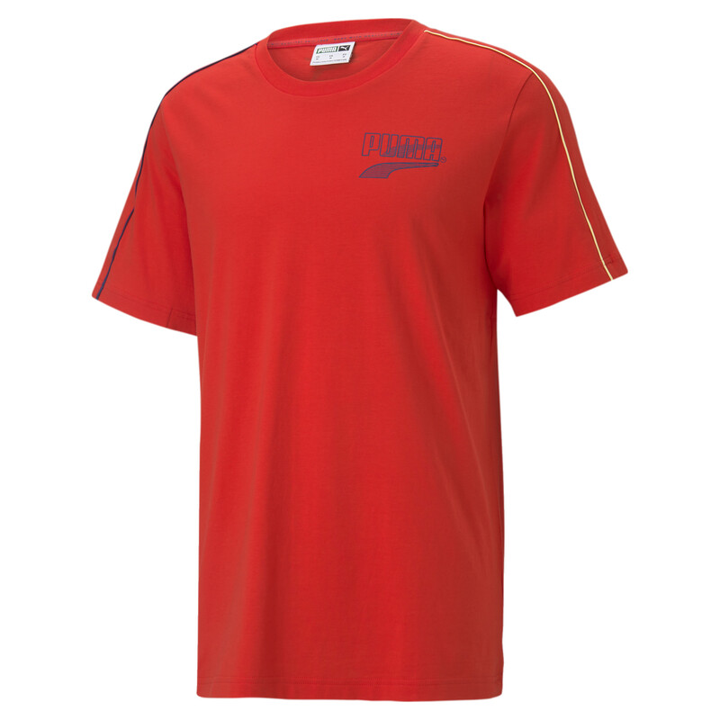 

Men's PUMA Decor8 Colour Block T-Shirt, Red