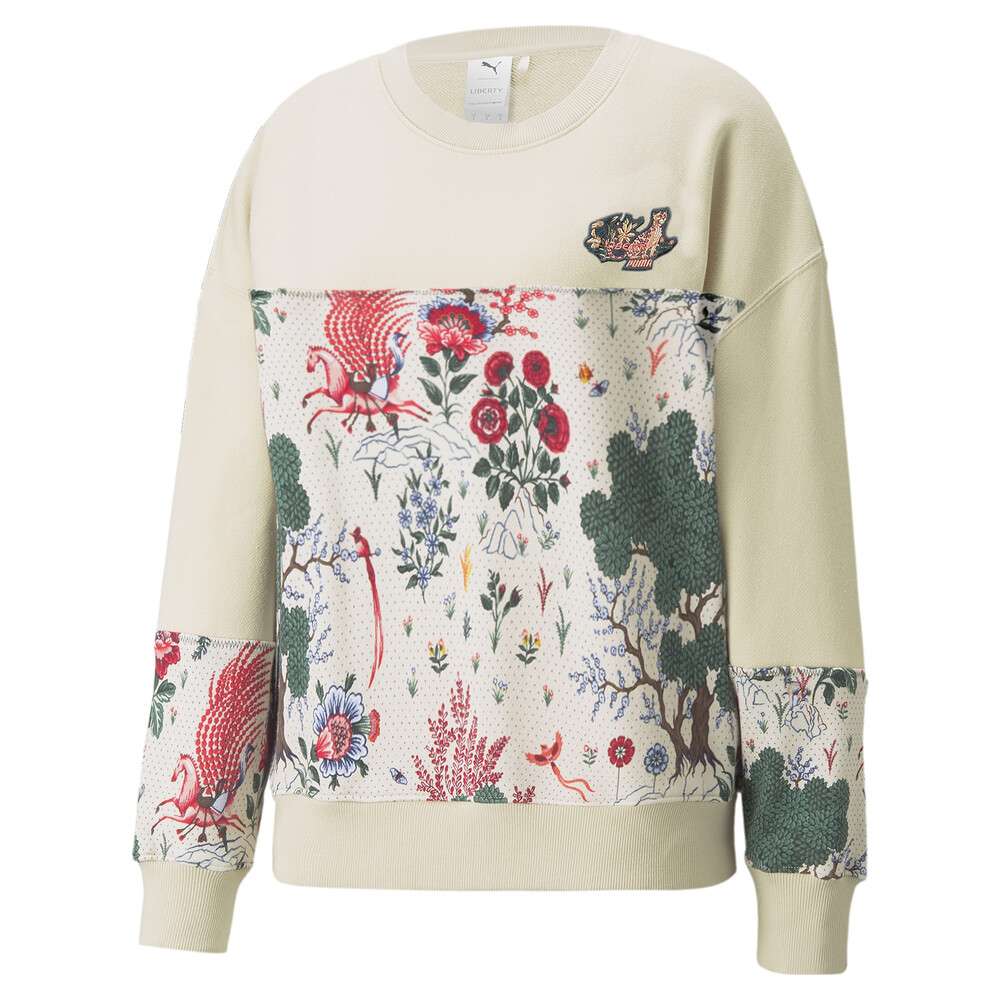 фото Толстовка puma x liberty printed crew neck women's sweatshirt
