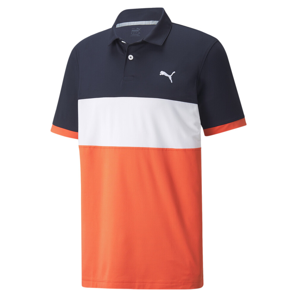 puma blue golf shirt