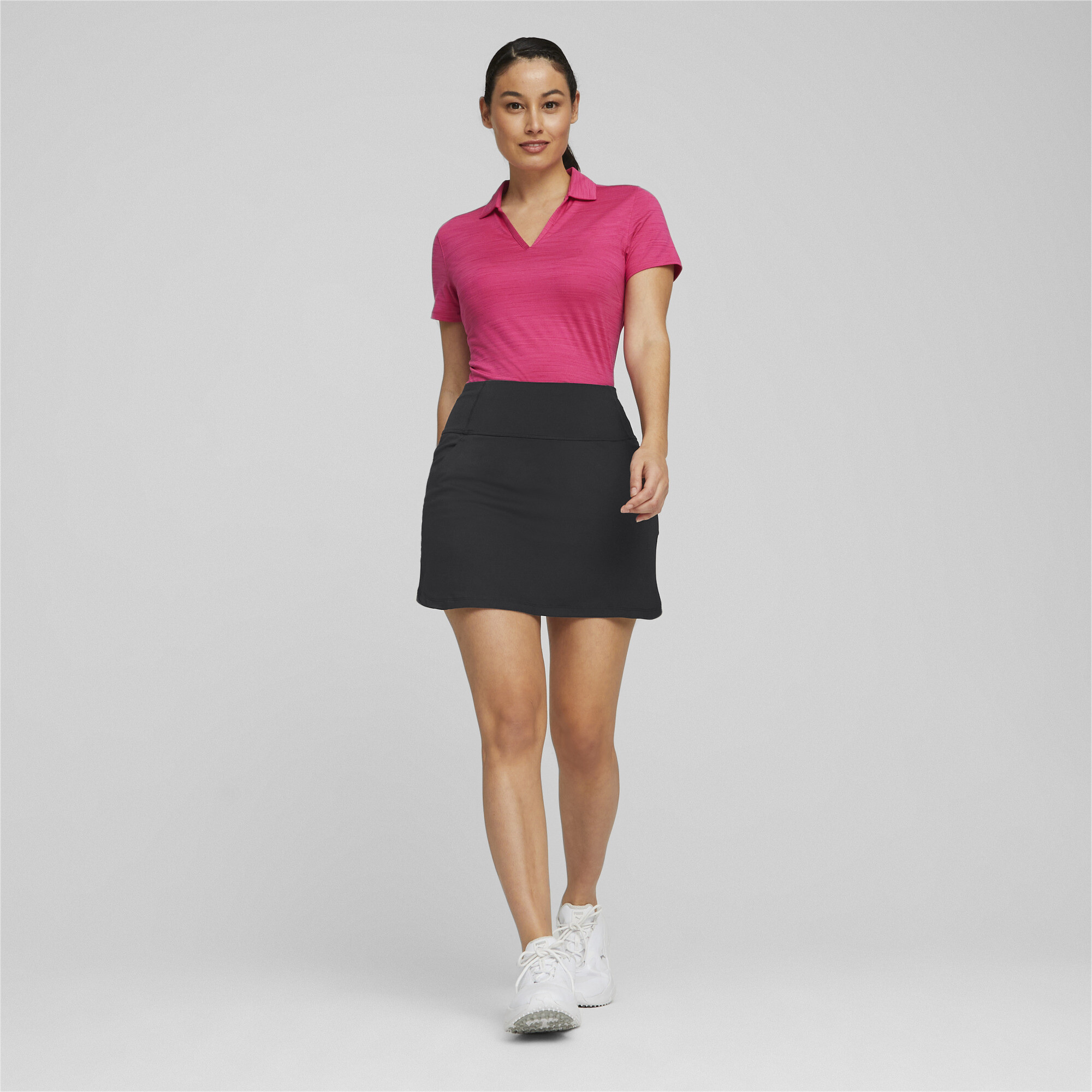Women's Puma CLOUDSPUN Coast's Golf Polo T-Shirt, Pink T-Shirt, Size S T-Shirt, Clothing