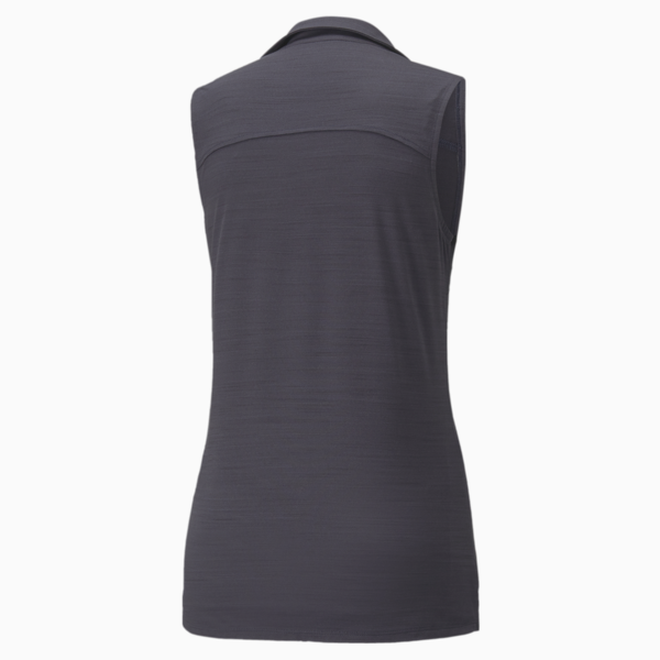CLOUDSPUN Coast Sleeveless Women's Golf Polo, Navy Blazer Heather, large-ZAF